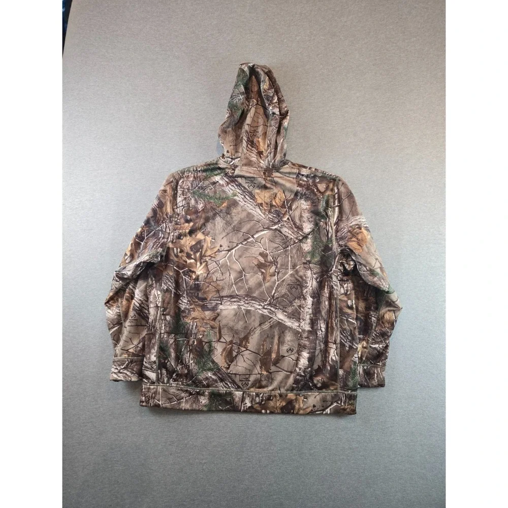 New England Patriots x‎ Dunbrooke Realtree Xtra Hoodie Mens 2XL Camo Sweatshirt